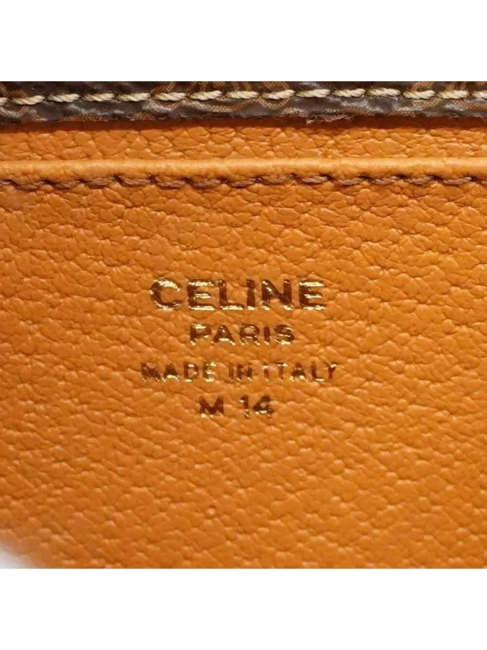 Celine Handbag Macadam Brown Gold 2-Way